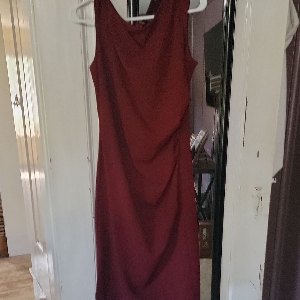 Miusol Women's Retro Ruffle Style Slim Work Pencil Dress